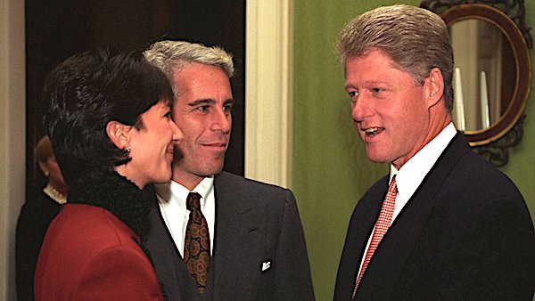 Bill Clinton with Jeffrey Epstein and Ghislaine Maxwell