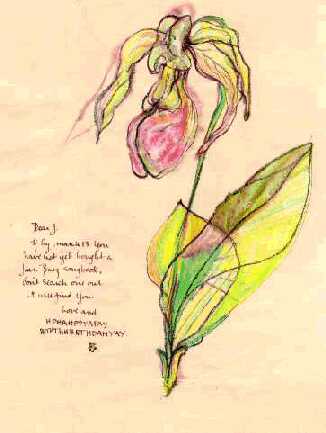 flower watercolor birthday card