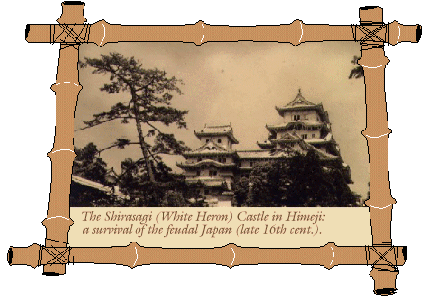 Shirasagi Castle from feudal Japan