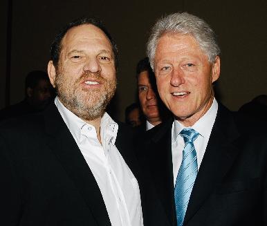 Bill Clinton with Harvey Weinstein
