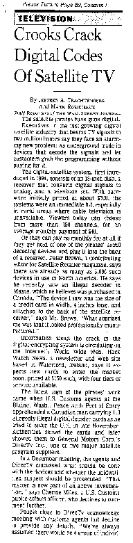 Scan of part of the WSJ article on DSS
Piracy