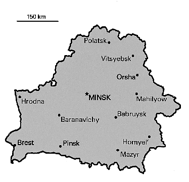 [Country map of Belarus]