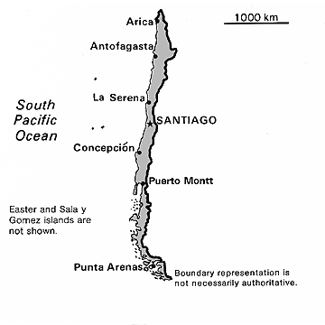 [Country map of Chile]