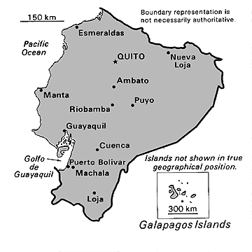 [Country map of Ecuador]