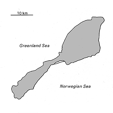 [Country map of Jan Mayen]