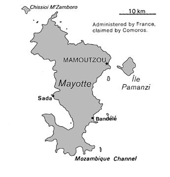 [Country map of Mayotte]