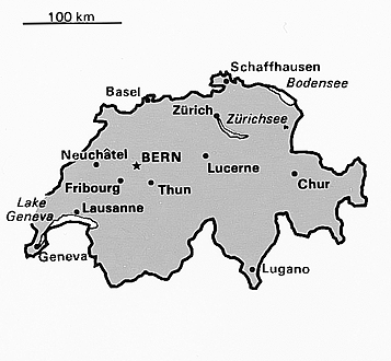 [Country map of Switzerland]