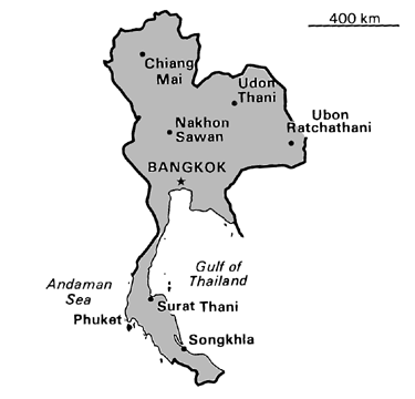 [Country map of Thailand]