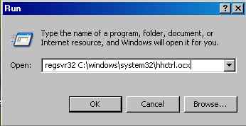 regsvr32 c:\windows\system32\hhctrl.ocx