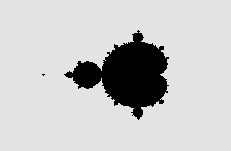 Black/White Rendering of the Mandelbrot Set