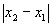 ABS(x2-x1)