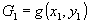 G1=g(x1,y1)