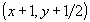 (x+1,y+1/2)