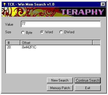 Win Mem Patch Screen Shot 3