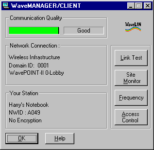WaveMANAGER/CLIENT Main Window