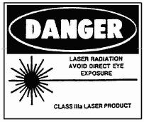 WARNING!!! Class 4 Laser