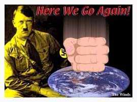 Hitler i.e. democracy smashing the world