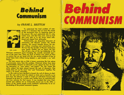 Frank Britton on Jews and Communism