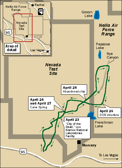 Map of journey